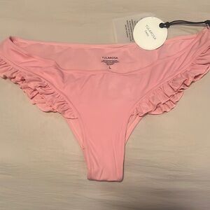 Tularosa Blush Ruffle Bikini Bottom
